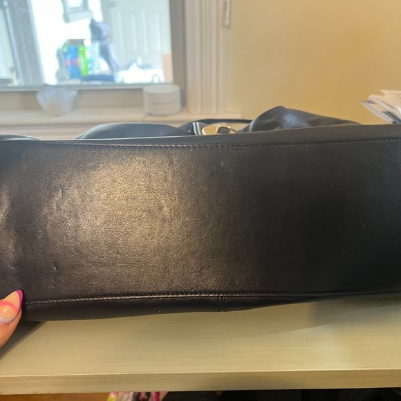 Coach Smooth Leather Carlyle Shoulder Bag - Navy - Picture 6 of 6